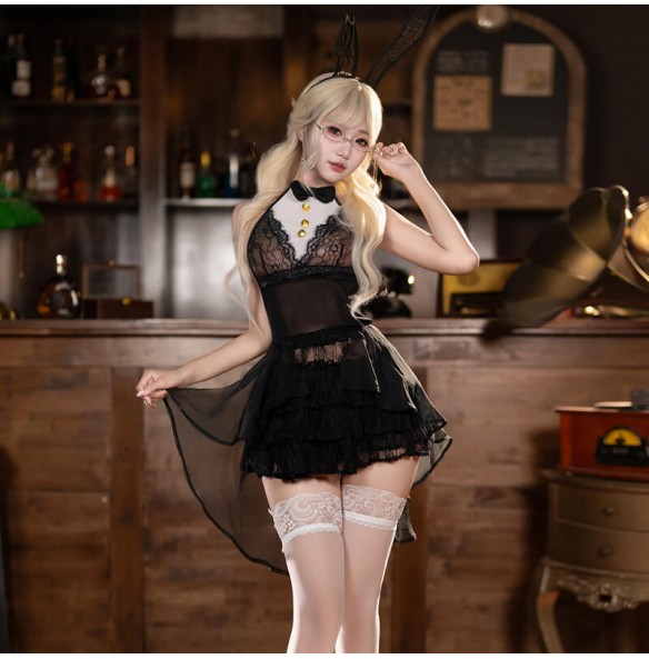 FEE ET MOI - Miss Bunny Dress Set (Black - White) FEE ET MOI - Miss Bunny Dress Set (Black - White)